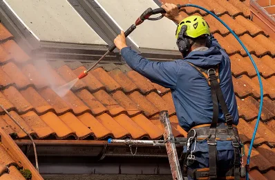 Démoussage et hydrofuge de toiture à Gaussan